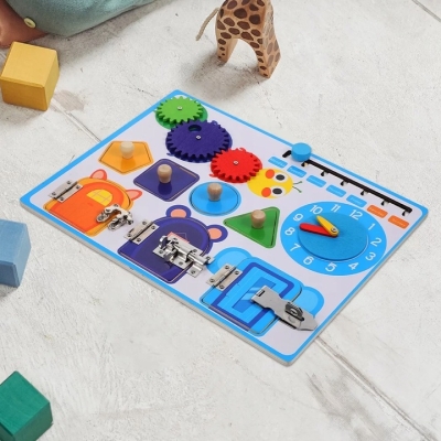 Polecamy - Kreatywna Tablica Manipulacyjna Montessori Sensoryczna Edukacyjna Nauka